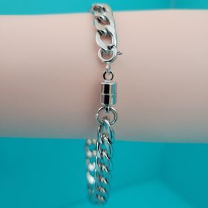 Stainless Steel Miami Cuban Link Bracelet - Magnetic Clasp